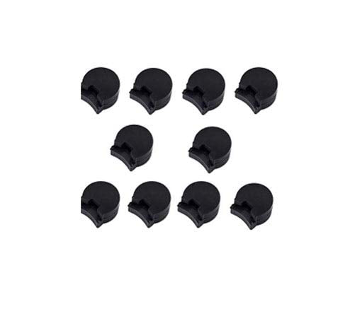 Timiy 10Pcs Rubber Clarinet Thumb Rest Cushion Finger Pretector Clarinet Practice Accessories (Black) V1