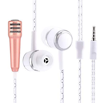 [AUSTRALIA] - Mini Microphone Portable Vocal/Instrument Microphone for Mobile Phone Laptop Notebook Apple iPhone Samsung Android（Rose Gold） 