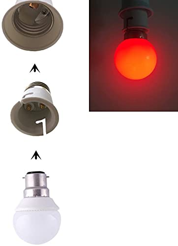 DZYDZR 10 pcs Bulb Holder E27 to B22 Adapter Converter - E26 Light Socket to B22 Light Bulb Base Socket, Fits LED/CFL Light Bulbs, Heat-resistant, Anti-burning, No Fire Hazard