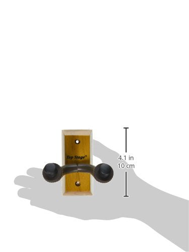 [AUSTRALIA] - Top Stage JX15NA-Q2 Guitar Wall Mount Hanger 2-Pack, Guitar Hanger Wall Hook Holder Stand for Bass Electric Acoustic Guitar Ukulele, Natural (Pack of 2) 