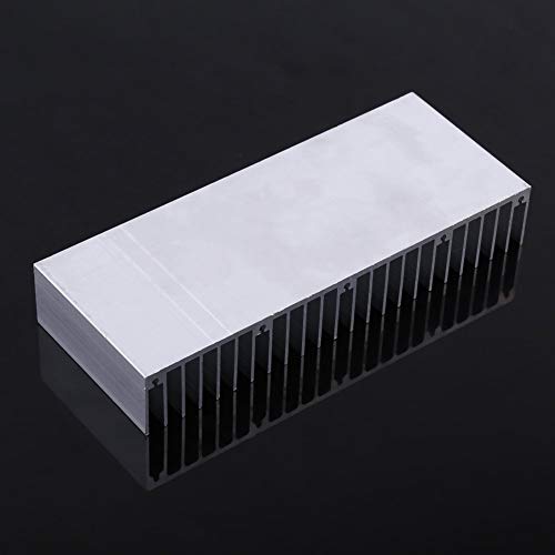 Aluminum Heat Sink Heatsink Module Cooler Fin for High Power Amplifier Transistor Semiconductor Devices with Dense 24 pcs Fins 5.9"x 2.3" x 0.98"1pc/ 150 mm (L) x 59mm (W) x 25mm (H)