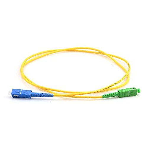 PacSatSales - Fiber Optic Patch Cable - Single Mode - SIMPLEX - OS1-9/125um (3M, SC/APC to SC) 3M