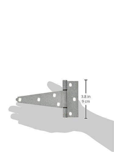 National Hardware N129-403 V286 Extra Heavy T Hinges in Galvanized, 2 Pack,5 Inch