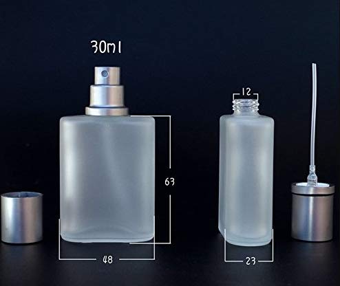 30ml Refillable Frosted Glass Spray Perfume Bottle Empty Atomizer Bottle with Cap