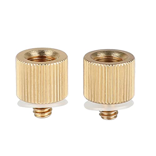 CAMVATE 3/8" -16 Female to 1/4"-20 Male Tripod Thread Reducer Adapter for Tripod(2 Pieses) - 1233