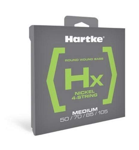 Hartke HSBHX450 Hx Nickel Bass Guitar Strings, Medium, 50-105