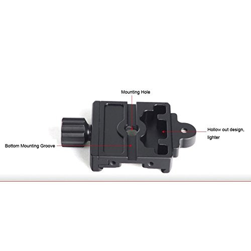 SUNWAYFOTO 50mm Screw Knob Clamp Arca Comp DDC-50i 1/4" 3/8" Sunway