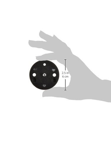 [AUSTRALIA] - Manfrotto 120 Converter Plate Converts Tripod Head screws from 3/8-Inch to 1/4-Inch - Replaces 3054,Black 