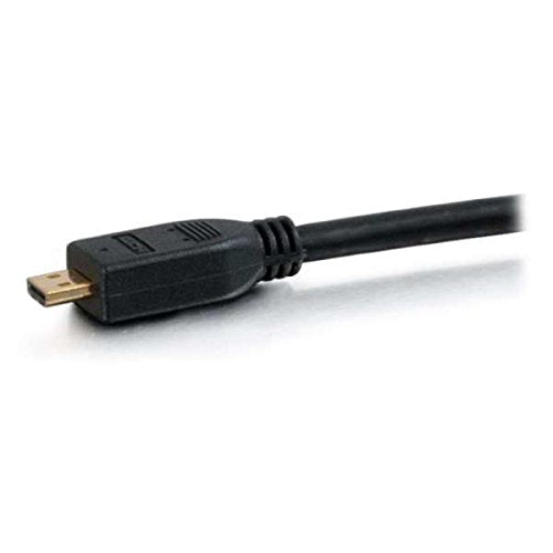 C2G Mini HDMI to HDMI, 4K, High Speed HDMI Cable, Ethernet, 60Hz, 6 Feet (1.82 Meters), Black, Cables to Go 50619