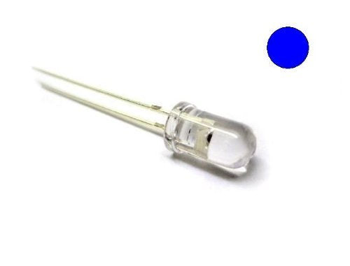 E-Projects B-0001-C09 Clear Blue LEDs, 5 mm (Pack of 100)