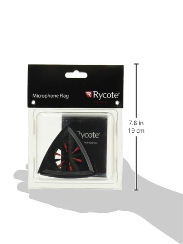Rycote Triangle Mic Flag for Reporter Mics Ranging 19 to 38mm (0.74-1.49") in Diameter, Black