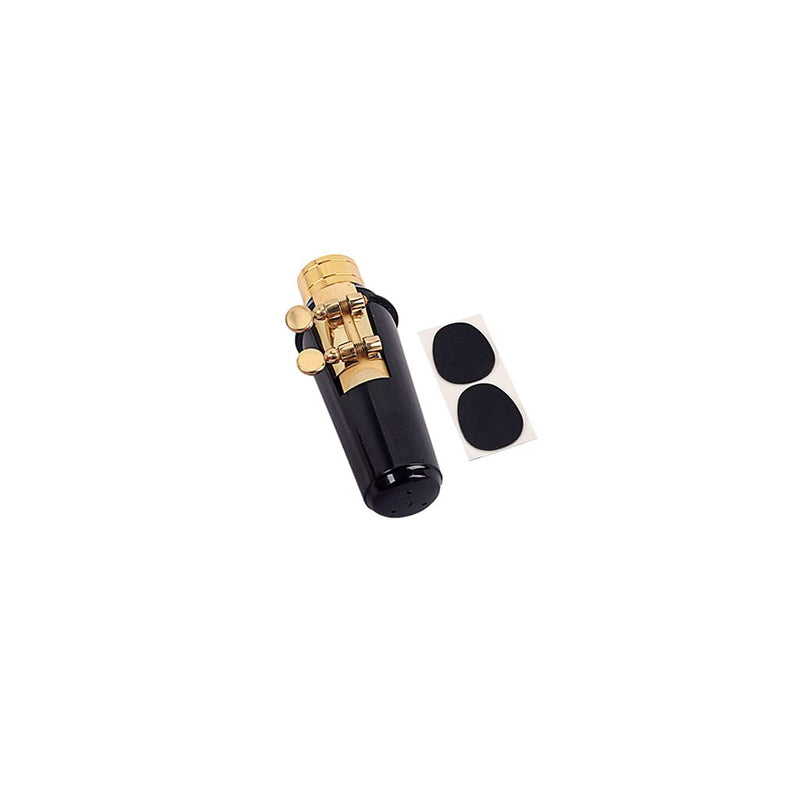 Alnicov Tenor Sax Saxophone Mouthpiece Plastic with Cap Metal Buckle Reed Mouthpiece Patches Pads Cushions