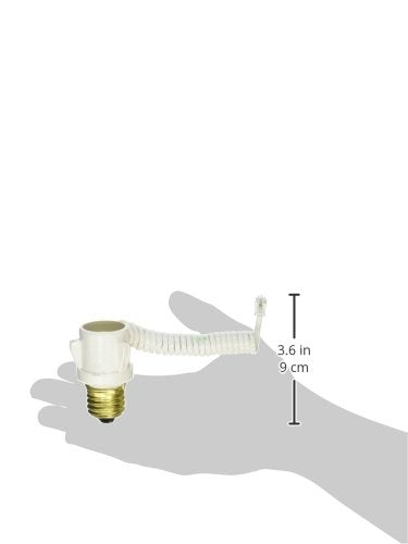 Xodus Innovations HS3111D Light Socket to Add-on Second Light Bulb for Motion Detector, White