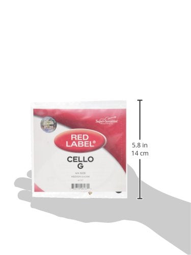 Super Sensitive Red Label 6137 Cello G String, 4/4