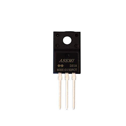 (Pack of 10pcs) MBR10150FCT/MBRF10150CT/MBR10150 ASEMI ITO-220AB Schottky Barrier Diode Mikron Chip 10a150v for LCD