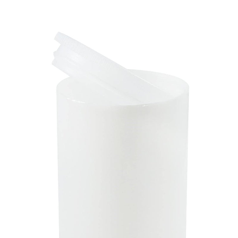 Houseables Film Canisters w/ Caps, 60 Pk, 35MM Empty Camera Reel Containers, for Rockets, White, 8 OZ, 2" H, 1" W, Plastic, Films Developing Processing Tube, Roll Case, Small Accessories, Storage 60 Pack