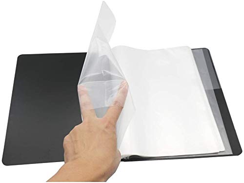 [AUSTRALIA] - LYTIVAGEN A4 Size Music Folder Piano Music Score Folder Waterproof Music File Folder 40 Pockets Sheet Storage Folder Music Sheet Folder for Sheet Music Choir Chorus Piano Sheet Music Folder (Black) 