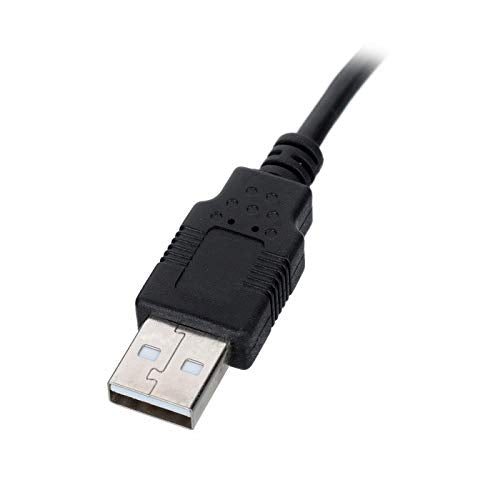 CY Mini USB to USB Cable 5pin USB-A to Mini USB-B Data Cable Up Angled Black Up 0.5m