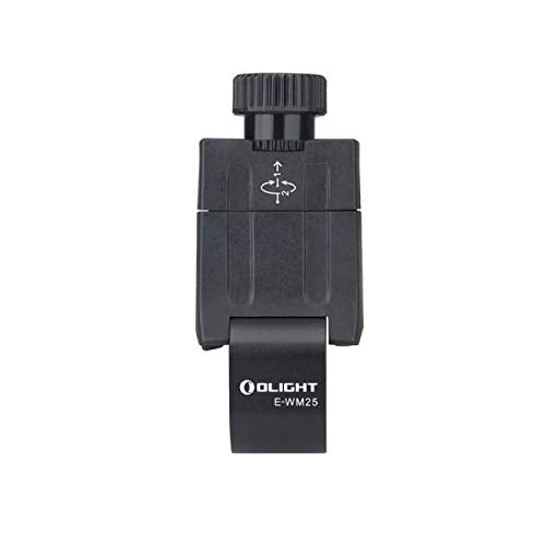 OLIGHT E-WM25 Flashlight Weapon Mount,Compatible with Body Diameter of 24.4 mm to 27.4 mm,Suitable Warrior X, M2R, M2T,M2R Pro,Warrior X Pro,with SKYBEN Battery Box