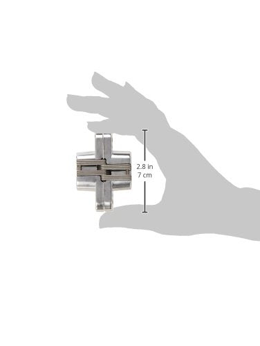Sugatsune R-70 Zinc Alloy Concealed Hinge, Satin Chrome Finish, 42.6mm Width, 70mm Length, 7mm Thick