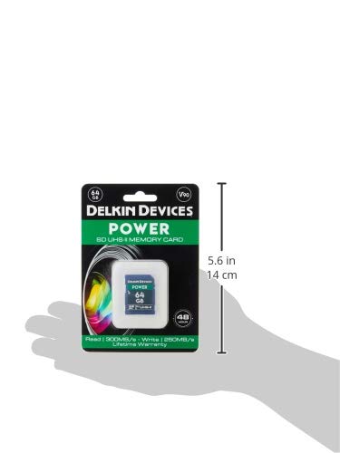 Delkin Devices 64GB Power SDXC UHS-II (V90) Memory Card (DDSDG200064G)