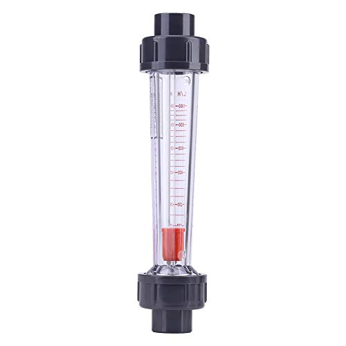 100-1000L/H Plastic Tube Type Water Rotameter Instantaneous LZS-15 Liquid Flow Meter Float Double Thread Female Connector for DN 15 Tube