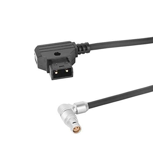 Eonvic Rotatable Right-Angle 2Pin Female to Dtap RED Komodo 6K Cinema Camera Power Cable (Straight Cable) Straight cable