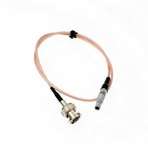 Uonecn Timecode Audio Cable 4 pin Male Nor1438 to BNC Plug for Red Epic Scarlet