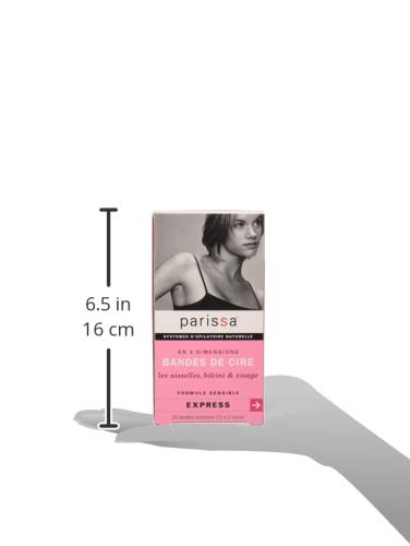 Parissa Wax Strips Sensitive Assorted Sizes, 24 count