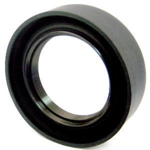 49mm Soft Rubber Lens Hood For Sony Alpha SLT-A33, A35, A55, A58, A65, A77, A99, A3000, A5000, a5100, A6000, DSLR330L, A7, A7II, A7R, A7S, NEX-5T, NEX-6, NEX-7K, NEX-3N, NEX-F3 Which Has Any Of These Sony Lenses 18-55mm DT E-mount, 55-210mm, 16mm f/2.8...