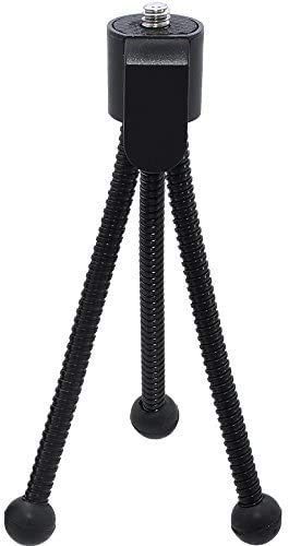 5” Inch Mini Tripod with Flex, Spider Legs for Small Cameras + Frenzy Deals Microfiber Cloth