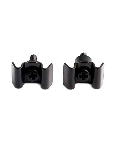 Metallor Guitar String Trees String Retainer Guides Compatible with Strat Tele Style Electric Guitar Parts Replacement Pack of 2pcs with Mounting Screws Black.