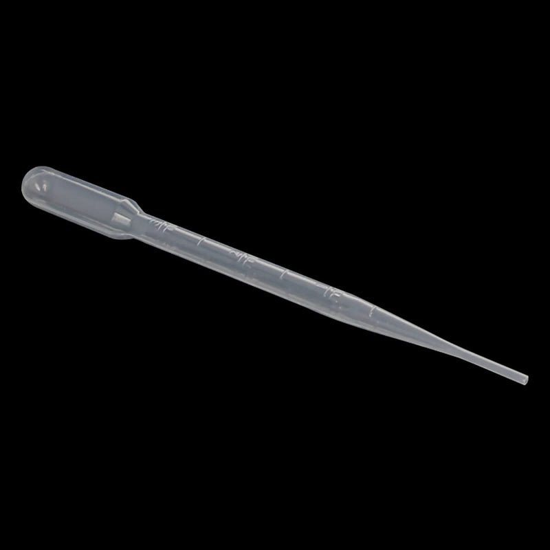 Bettomshin 100Pcs 3ml Plastic Disposable Pipettes Tube 5.91" Length Clear Graduated Transfer Pipettes Liquid Dropper for Ear Eye Essential Oils Alcohol Paint Makeup Lab