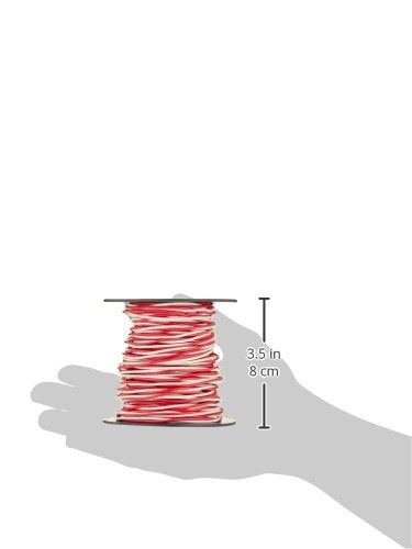 Woods Southwire 56750023 100' 20/2 Twisted Bell Residential Indoor Electrical Wire, Red and White