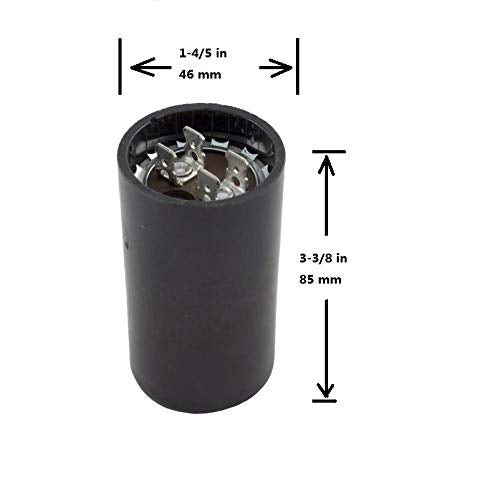 BlueNatHxRPR 216-259 MFD Start Capacitor 50/60Hz Withstand Voltage 250V AC
