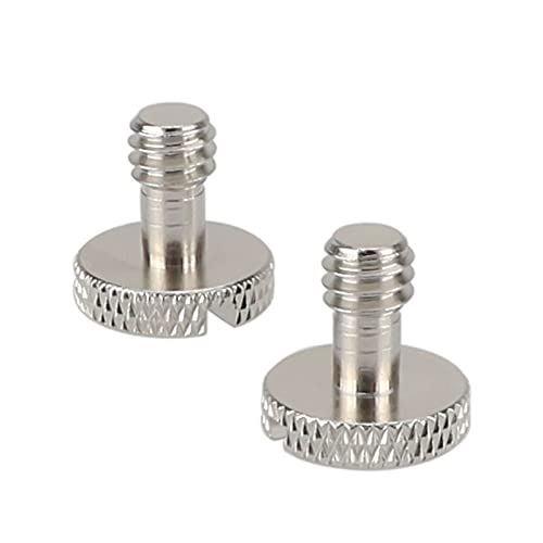 [AUSTRALIA] - CAMVATE 1/4"-20 Slotted Screw for Camera Quick Release Plate (2 Pieces) - 2025 