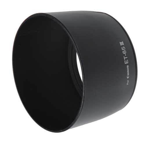 Fotodiox Lens Hood Replacement for ET-65III Compatible with Canon EF 85mm f/1.8 and Other Canon Telephoto Lenses