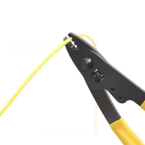 3 Port Hole Fiber Optic Stripping Tool, 6" Handle CFS-3 Fiber Optic Stripping Pliers Includes Hex Key for Adjustments,Ergonomic Optical Pliers Stripping 250 micron Buffer Coating from 125 micron CFS 3 Optical Pliers