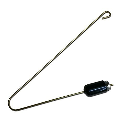 [AUSTRALIA] - Antenna with Coaxial Connection F Connector for use with Gate receiver 8" long and a protective rubber, Silver, 8 Inch 