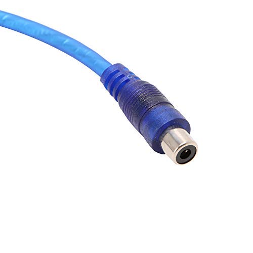 [AUSTRALIA] - OUHL RCA Y Adapter Connector 1 Female to 2 Male, Car Audio RCA Splitter Adapter Cable, Blue (2 Pack) 1F2M 