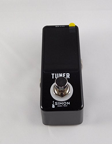 [AUSTRALIA] - Guitar Tuner Pedal Chromatic precision True Bypass HD color screen nano size SMT-910 Black 