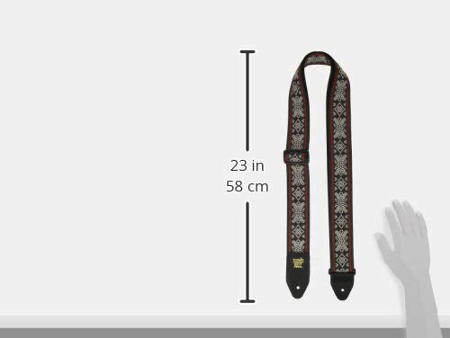[AUSTRALIA] - Ernie Ball Jacquard Guitar Strap, Blackjack Red (P04669) Regal 