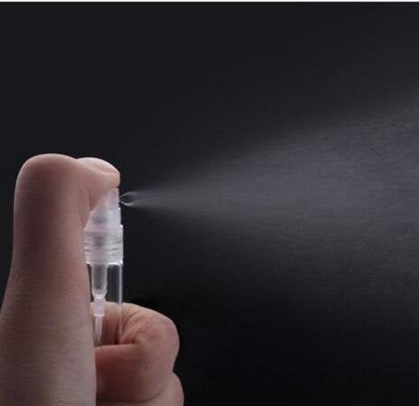 Elfenstal- 25pcs Mini Clear 3ml Fine Mist Atomizer Glass Bottle Spray Refillable Perfume Empty Bottle Glass Clean Cloth for Travel Party Portable Makeup Tool