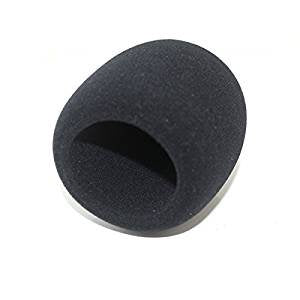 ienza Windscreen for Blue Yeti Foam - Also Fits Other Large Microphones Such as MXL, Audio Technica and More - Quality Sponge Material to Act as a Pop Filter for Your Mic (Black)