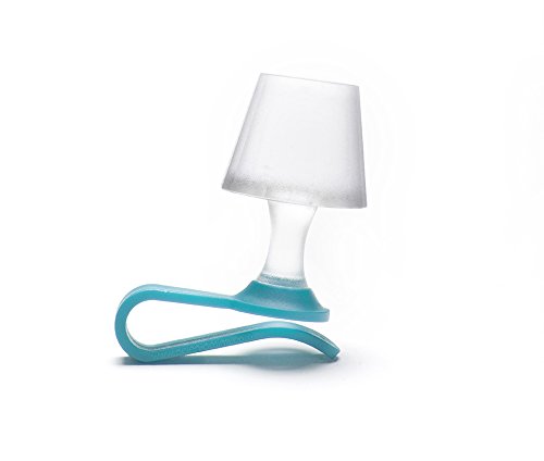 Peleg Design Luma Smart Mobile Phone Night Light, Tiny Lampshade Clip on Phone Flash Led Light Holder, Blue
