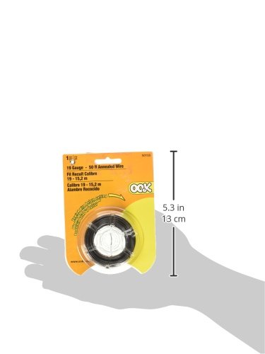 The Hillman Group 50155 Hillman Utility Wire, 19 Ga X 50 Ft L, Annealed, 50'