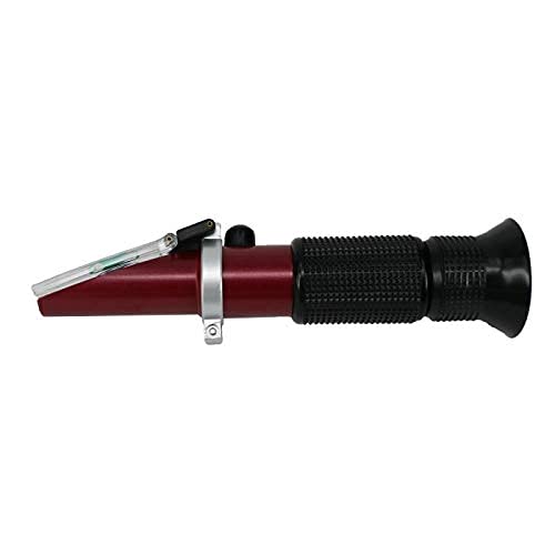 Rhino Wine Refractometer (0-25% Vol & 0-40% Brix) for Grape Wine Brewing, with Automatic Temperature Compensation, Teflon Coating