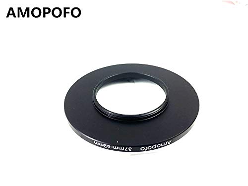 Universal Camera step up ring Male To Male 37mm-62mm to 37 mm to 62 mm Macro Reverse Ring Adapter Black