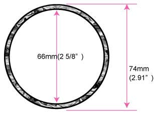 Inlay Sticker Decal for Concert Ukuleles - Soundhole Rosette/Purfling - Abalone Blue