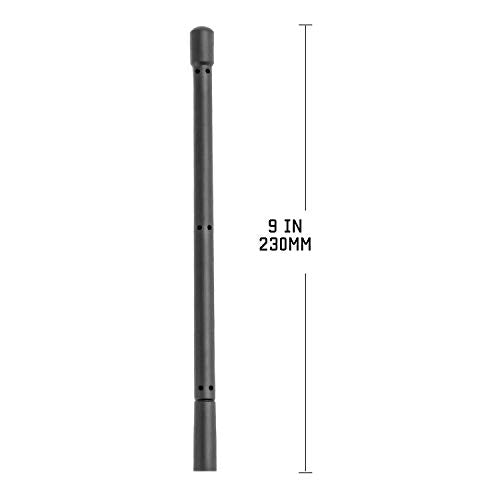 VOFONO 9 Inch Short Sleek Antenna Compatible with Jeep Wrangler JK JKU JL JLU Rubicon Sahara Gladiator 2007-2021 | Flexible Rubber Antenna Replacement | Designed for Optimized Radio FM/AM Reception